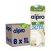 Alpro Soya Drink Organic Natural Plant-based Drink Vegan Lactose-free Gluten-free UHT 8x1L Soya 1 l (pack of 8)