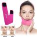 Face Slimming Strap Facial Slimming Mask Double Chin Reducer for Women Thin Neck Facelift Rose Red V Shape Mask - Buy Online on GoSupps.com