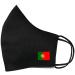 SET OF 4 X Portugal Flag Cotton Face Mask Protective Covering Washable Reusable Breathable Cover Portuguese Flag Mask