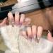 Temperament manicure pink diamond temperament new pure spice girl Kaze Jun hand-made manicure wearing nude.(S) - Buy Online on GoSupps.com
