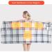 XJz Slope Electrically Heated USB Office Blanket - Soft Flannel Thermal Portable Knee Warmer | Gray & White Plaid 180x70cm - Buy Online on GoSupps.com