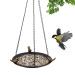 Bird Bath Bird Feeder Birdbaths Outdoors Weather-Resistant Decorative Metal Water Bowl Tray with Sturdy Base and Vintage Look 1-Piece Bronze Finish for Garden Yard Patio Balcon
