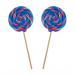 Lollipops Handmade Round Lollies with Bubble Gum Flavor 25 grams Set of 8