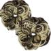 Messy Bun Hair Piece Scrunchies Extension Curly Wavy Updo Hairpieces Synthetic Chignon Ponytail Hair Accessories for Women Girls (Dark Brown Mix Bleach Blonde) 2 PCS 19# Dark Brown Mix Bleach Blonde