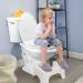 Elongated Toilet Seat with Slow Close & Easy Clean - Standard/Oval Toilets - White Plastic - Buy Online on GoSupps.com