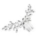 MAGICLULU rhinestone side comb bride headpieces for wedding decorate girl headpiece Grab the drill welding rhinestones headgear Metal hair accessories for bride Glass