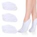 3 Pairs Moisturising Socks Cotton Socks for Moisturising Overnight Breathable Foot Moisturiser Socks White Soft Cotton Foot Cream Socks for Women Dry Cracked Feet