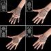 XMASIR 12 Sheets Henna Tattoo Stencils - Glitter Airbrush Temporary Tattoo Stickers - Indian Arabian Self Adhesive Templates - Buy Online on GoSupps.com