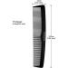Professional Carbon Anti-Static Barber Comb | Heat Resistant Cutting Grip | Medium & Fine Tooth | Black - Buy Online on GoSupps.com