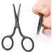 Nose Hair Scissors - Rounded Tip Stainless Steel Trimmer for Eyebrows & Beard Grooming - Easy Grip Design - Buy Online on GoSupps.com