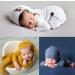 Newborn Baby Photo Shoot Props Crochet Outfit Set - Gray Long Tail Hat and Pants | Photography Accessories for Boys and Girls - Buy Online on GoSupps.com