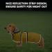 Geyecete Dog Raincoat - Adjustable Waterproof Jacket for Dachshunds | Reflective Straps & Velcro Fastener | Miniature Dackel Yellow - Size S (Back Length: 36-38cm) - Buy Online on GoSupps.com