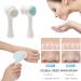 2-in-1 Manual Facial Cleansing Brush - Soft Bristles, Double-Sided Silicone Wash, Exfoliating Brush for Deep Cleansing, Blackhead Removal & Massaging - Blue - Buy Online on GoSupps.com