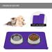 Reopet Silicone Pet Feed Mats - Waterproof Dog & Cat Mats with Elevated Edges 87x57 cm (1-Pack) Purple - Ideal for Mess-Free Feeding - Buy Online on GoSupps.com