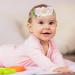 Buy 3-Piece Floral Baby Hair Band Set | Soft Elastic Rhinestone Headbands for Newborns & Toddlers - Sparkling Wine - Buy Online on GoSupps.com