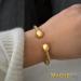 MagnetRX Twisted Cable Stainless Steel Magnetic Bracelet Cuff - Elegant Golf Bracelet for Men & Women - Gold Medium - Buy Online on GoSupps.com