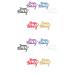 LIANRISES 12pcs Happy Birthday Cake Topper 6 Colors Personalised Cupcake Toppers Happy Birthday Topper Cake Toppers for Boys Happy Birthday Cake Toppers