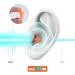 ANDANDA 100 Pairs Silicone Ear Plugs Corded Noise Cancelling Reusable for Shooting 25dB NRR - International Shipping Available - Buy Online on GoSupps.com