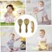 LALAFINA 3pcs Kids Bath Brush Set - Body Scrubber, Comb, and Spa Brush for Baby Bathing - Buy Online on GoSupps.com