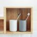 Buy Gray Plastic Toothbrush Holder Cups - Simple Style Mouthwash Brushes for Bathroom | Household Drinking Cups - Buy Online on GoSupps.com