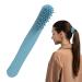 Ruwshuuk scalp massage bums-brush with a long handle scalp massage device-hair band soft silicone ridge for all hair types of girls teenagers men women blue