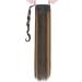 Ponytail Extension Wrap Around Long Straight Curly Clip In Hair Extensions 32 Inch Brown Black Blonde Hairpiece Women - Dark Brown & Sandy Blonde - Buy Online on GoSupps.com