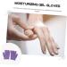 FRCOLOR 1 Pair Gel Moisturizing Gloves Night Gloves moisturizing Half Gloves Mens Mittens with Fingers Ladies Mittens Silk Mens Lotion Beauty Care Gloves Hand use Purple Dipping Miss Sock - Buy Online on GoSupps.com