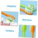 Frcolor 4-Piece Carrot Shaped Children's Toothbrush Set - Soft Contoured Bristles for Toddlers | Cute & Effective Oral Care - Buy Online on GoSupps.com