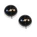 (Exploring The Solar System) Round Pill Box 3 Compartment Pill Box Mini Decorative Pocket Purse Portable Travel Medicine Tablet Vitamin Holder Organizer Pill Case