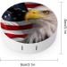 American Bald Eagle USA Flag Contact Lens Case - Portable Travel Lens Box with Mirror - Perfect Gift for Eye Care - Buy Online on GoSupps.com