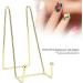 Plate Holder Display Stand Plate Stands for Display Gold Metal Plate Holder Stand for Art with Stable Display Perfect for Nail Designs - Buy Online on GoSupps.com