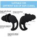 2 Pack Noise Cancelling Ear Plugs for Sleeping | Washable Hearing Protection for Travel Concerts & Swimming - Black - Buy Online on GoSupps.com