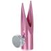 FOMIYES eyebrow sharpening tool pencil crayon sharpener lip liner sharpener metal eyeliner sharpener wood tools colored eyeliner makeup sharpener cosmetic student cylinder aluminum alloy Pink