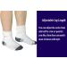 Women's Diabetic Crew Socks - Non-Binding, Full Cushioned, Moisture Wicking - 3 Pairs, Size 9-11, White/Grey - Ideal for Diabetes & Neuropathy - Buy Online on GoSupps.com