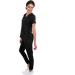 Womens Black Scrub Set with Stretch Knit Panel - Medical Nursing GT 4FLEX - Size Medium - Buy Online on GoSupps.com