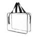 Sibba Clear Tote Bag Large Transparent Storage Makeup Bags Waterproof Transparent Cosmetic Gags Zipper Toiletry Organizer Storage Handbag Travel Accessory Clear Fashion (Transparent)