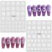 NICENEEDED White Airbrush Nail Art Stencils Stickers Holographic Hollow 3D Self-Adhesive Design Butterfly Bow Stars Moon Heart Cross Nail Transfer Decals for Women Girls Manicure Charms Decoration - Buy Online on GoSupps.com