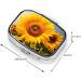 Sunflower Printing Small Pill Case - 2 Compartment Travel Pill Organizer for Purse & Pocket | Cute Gift Idea - Buy Online on GoSupps.com