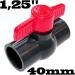 PVC-U Glued-in Ball Valve Shut-Off Valve for 40mm Pipes | Durable & Reliable International Shipping - Buy Online on GoSupps.com