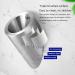 Universal Washout Urinal Bathroom Toilet Touchless Automatic Sensor Urinal Wall Mounted Sensor Toilet Flush Kit Stainless Steel Urinal Funnel Toilet Accessory for Home (A) - Buy Online on GoSupps.com