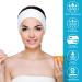 Denfany Spa Headband 3 Pack - Ultra Soft Adjustable Terry Cloth Wrap for Face Washing, Shower, Yoga - Black, White, Gray - Buy Online on GoSupps.com