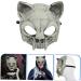 Homsfou Halloween Mask - Cat Skull Half Face Costume with Ears | 3D PU Party Props for Cosplay - Buy Online on GoSupps.com