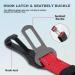 Iokheira Adjustable Dog Seat Belt for Car Safety | Universal Fit & Locking Rod - Red - Buy Online on GoSupps.com