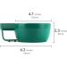 LinkidiA Green Plastic Shaving Bowl - Non-Slip Handle Large Capacity Easy Foam Grooves for Men | International Shipping - Buy Online on GoSupps.com