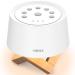 AIRSEE Sound Machine White Noise Machine with Baby Night Light Built-in 31 Soothing Sounds with Timer & Memory Features for Better Sleep, Portable Noise Machine for Baby, Adults, Elders, Home, Travel White 1 Count (Pack of 1)