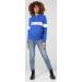 Happy Mama Women's Nursing Hoodie Breastfeeding Maternity - Royal Blue & White - Size 10 - Buy Online on GoSupps.com