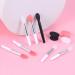 Walmeck 10pcs Silicone Lip Brush Set Lipstick Lip Gloss Applicator Brushes Mini Lip Care Makeup Brushes with 2 Anti-lost Cover Pink - Buy Online on GoSupps.com
