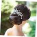 Angoily Pearl Hair Clip Bridal Hair Clip Pearl Bridal Headpiece Crystal Hair Comb Pearl Hair Pin Bridal Side Comb Pearl Tiara Rhinestone Barrettes Wedding Accessories Bride - Buy Online on GoSupps.com