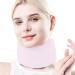 Besreey Cervical Neck Brace - Adjustable Soft Brace Wraps for Neck - Foam Cervical Collar Soft Neck Support for Women & Men Keeps Vertebrae Stable Relieves Neck and Spine Pressure Pink L