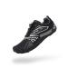 SAGUARO Men's Women's Barefoot Minimalist Shoes Athletic Hiking Water Shoes for Aqua Swimming Trail Running Cross Training 9.5 Women/7.5 Men Night Black